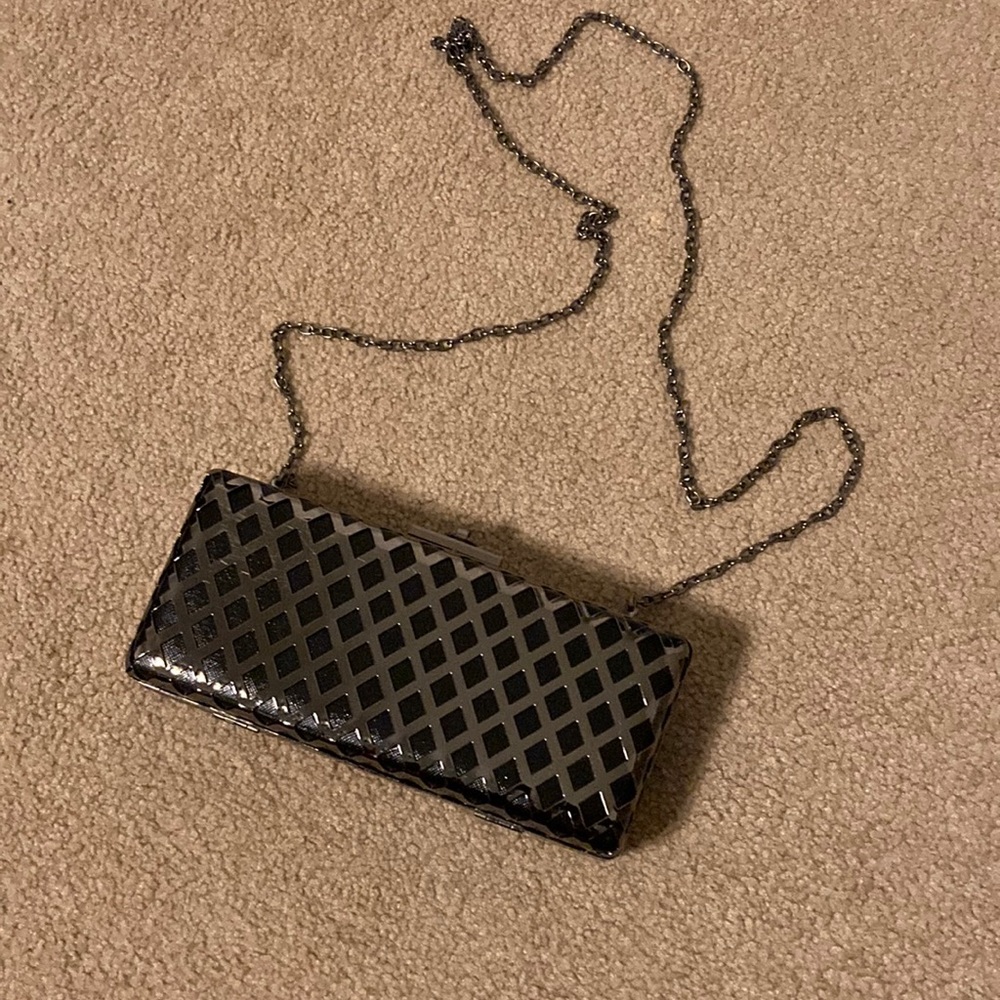 Hard case clutch purse
